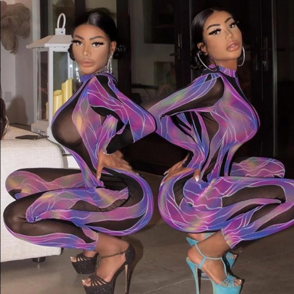 The Illusion Mesh Jumpsuit - Fashion Nova